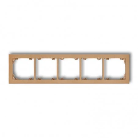 Ramki-pieciokrotne - ramka złota metaliczna pięciokrotna 8dr-5 deco karlik 