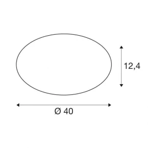 Plafony - oprawa sufitowa okrągła 21w 3000k/4000k 40cm ip44 lipsy 40 1002022 slv 