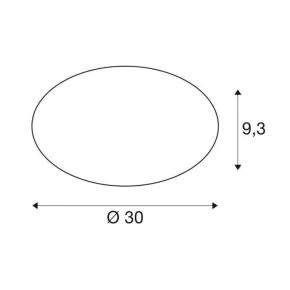 Plafony - plafoniera o mocy 15w okrągła 3000/4000k 30cm lipsy 30 1002020 slv 