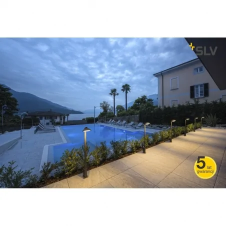 Lampy-ogrodowe-stojace - lampa stojąca ogrodowa led antracyt 9,2w 3000k ip55 malu 1002158 slv 