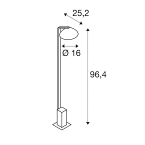 Lampy-ogrodowe-stojace - lampa stojąca ogrodowa led antracyt 9,2w 3000k ip55 malu 1002158 slv 