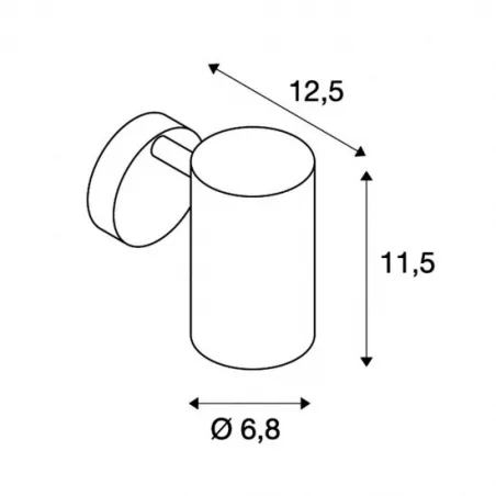 Kinkiety-do-salonu - kinkiet enola_b qpar51 biały max 50w slv 