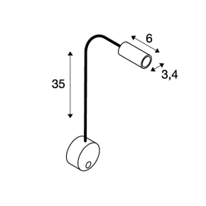 Kinkiety-do-salonu - kinkiet w kolorze białym 1,9w 4000k dio flex 1002119 slv 