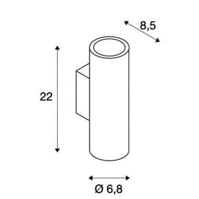 Kinkiety-do-salonu - kinkiet czarny enola_b g/d 2x gu10 max 2x 50w slv 