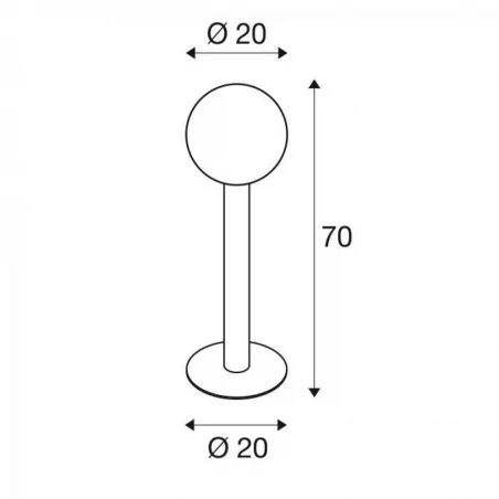 Lampy-ogrodowe-stojace - lampa stojąca zewnętrzna antracytowa 23w e27 70cm gloo pure 70 1002001 slv 