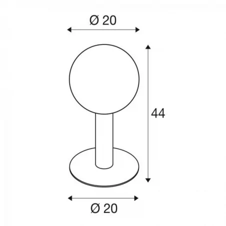 Lampy-ogrodowe-stojace - zewnętrzna lampa ogrodowa o wysokości 44cm antracyt 23w e27 gloo pure 44 1002000 slv 