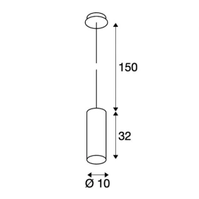 Lampy-sufitowe - lampa wisząca czarna enola e27 max 60w slv 