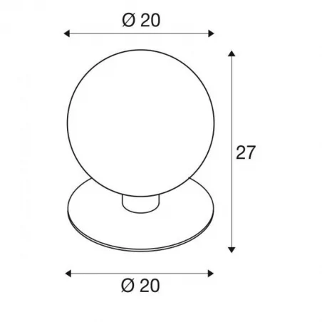 Lampy-ogrodowe-stojace - niska lampa stojąca ogrodowa 27cm 23w e27 gloo pure 27 1001999 slv 