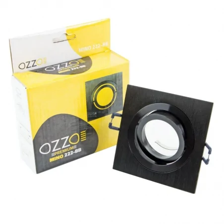 Oprawy-sufitowe-ruchome - czarna szczotkowana ruchoma oprawa oświetleniowa mino 222-bb ozzo 