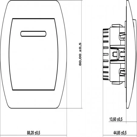 Regulatory-oswietlenia - srebrny metaliczny ściemniacz dotykowy i na pilota 7ro-1 trend karlik 