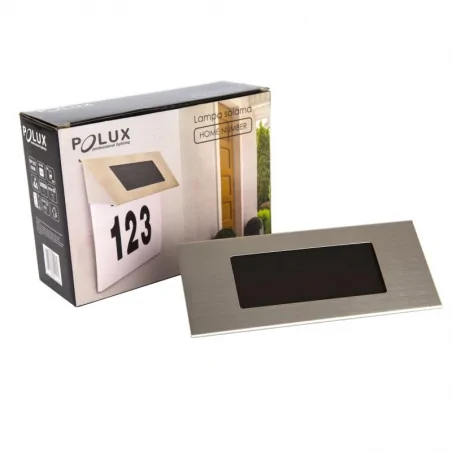 Lampy-solarne - lampa solarna z podświetleniem numeru domu home number 309570 polux 
