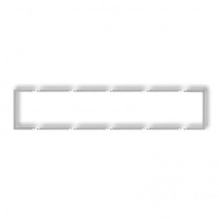 Osprzet-produkty-uzupelniajace - pięciokrotna ramka wypełniająca srebrny metalik 7drw-5 deco karlik 