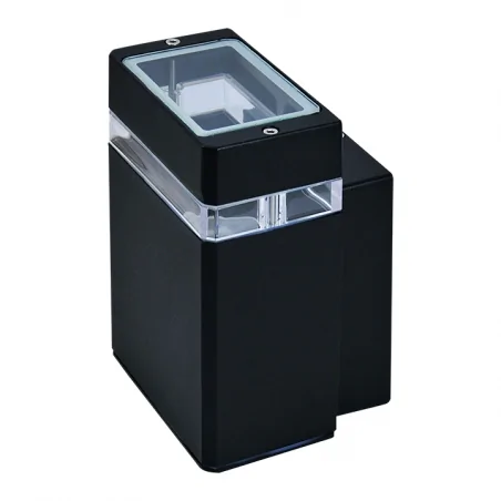 Kinkiety-zewnetrzne - kinkiet zewnętrzny pojedynczy czarny gu10 ip44 gilbert y217 polux 