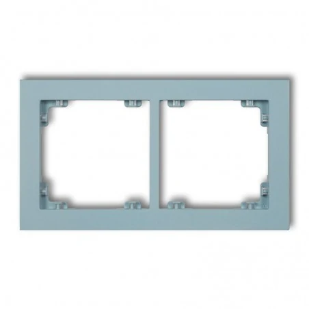 Ramki-podwojne - lazurowa podwójna ramka 48dr-2 deco pastel matt karlik 