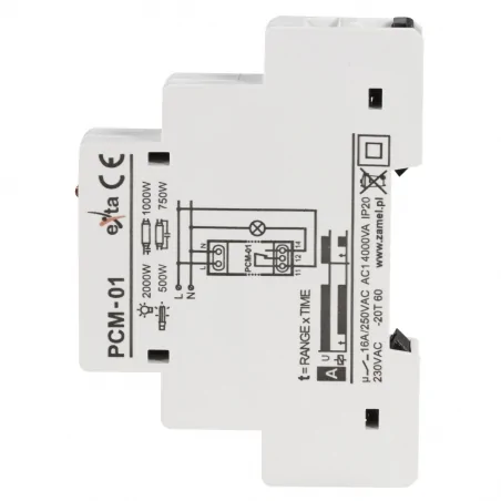 Przekazniki-czasowe - przekaźnik czasowy pcm-01 zamel 