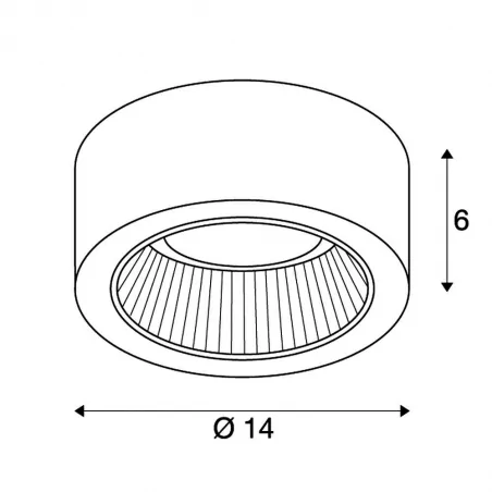 Oprawy-sufitowe - oprawa sufitowa czarna o maksymalnej mocy 11w cl101 1002019 slv 