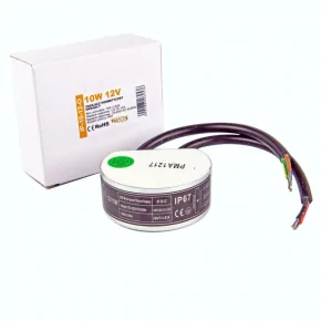 Zasilacze-led - zasilacz led 10w ip67 12v do puszki okrągły ip-10-12-o  prescot