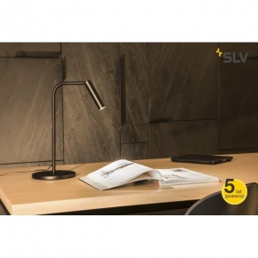 Lampki-biurkowe - lampa stołowa czarna karpo slv 
