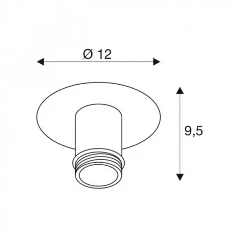 Oswietlenie - rozeta sufitowa czarna bez klosza fenda e27 slv 