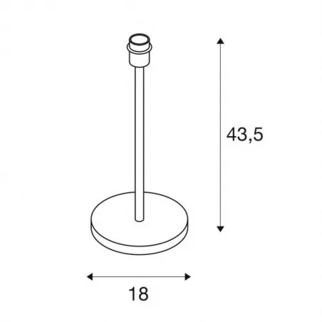 Lampki-nocne - lampka nocna podstawa bez klosza fenda slv 