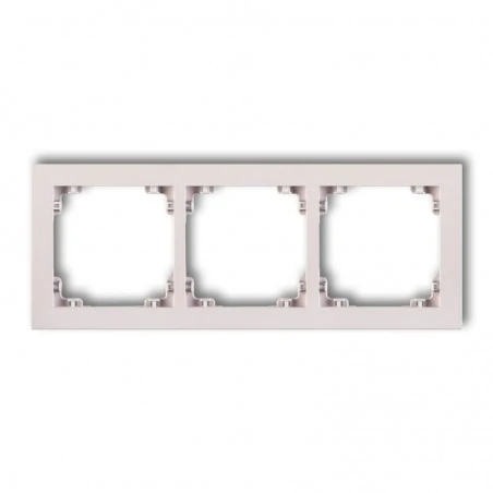 Ramki-potrojne - potrójna ramka pudrowy róż 40dr-3 deco pastel matt karlik 