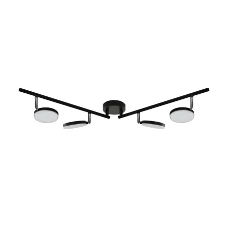 Oswietlenie-sufitowe - lampa sufitowa led czarna capri 10224c 4*5w polux 