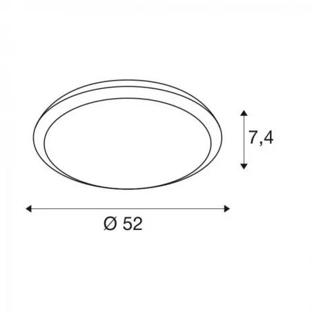 Plafony - plafoniera z czujnikiem ruchu na zewnątrz o mocy 27w biała 3000/4000k ruba 20 1001914 slv 