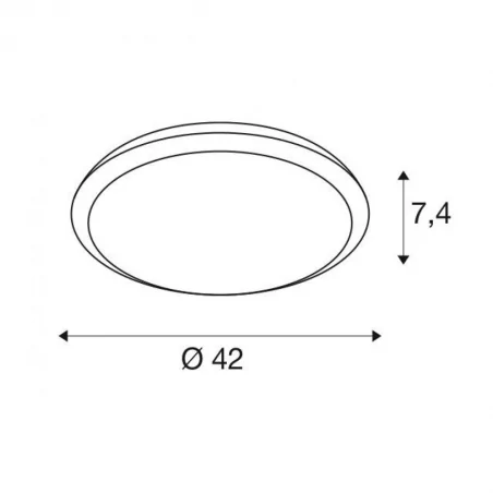 Plafony - lampa ścienno-sufitowa z czujnikiem ruchu biała 24w ruba 16 1001913 slv 