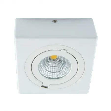 Plafony - lampa led sufitowa kwadratowa biała 6w 4000k 500lm igor led d 03127 ideus 