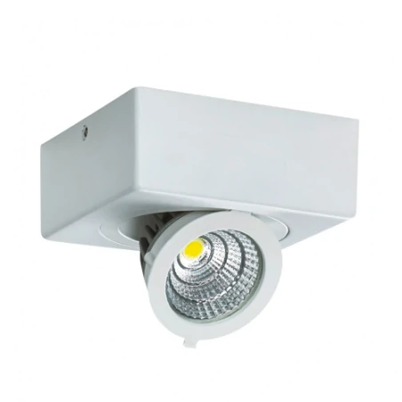 Plafony - kwadratowy plafon led o mocy 9w biały 4000k 750lm igor led d 03128 ideus 