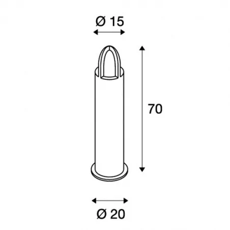 Lampy-ogrodowe-stojace - lampa ogrodowa rdzawa o mocy 11w e27 70cm rusty cone 70 229431 slv 