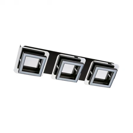 Oprawy-sufitowe - potrójna oprawa ścienno-sufitowa led chromowana 3x5w 3x300lm likya led-3 03136 ideus 
