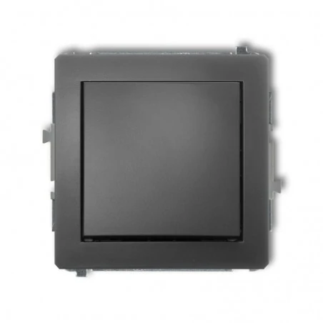Wylaczniki-jednobiegunowe - jednobiegunowy włącznik grafitowy mat 28dwp-1 deco karlik 