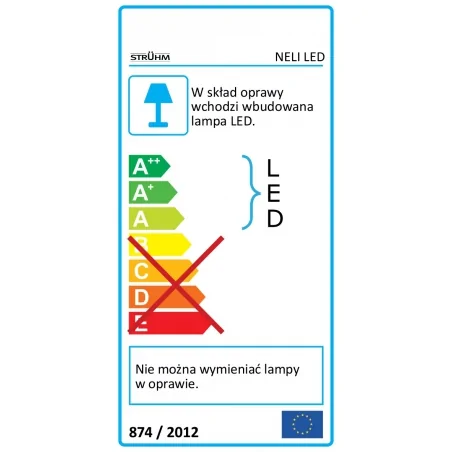 Lampy-sufitowe - kinkiet led podwójny chrom 2x6w 3000k 2x490lm neli led 02829 ideus 