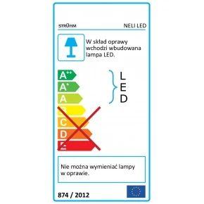 Lampy-sufitowe - oprawa ścienno-sufitowa led potrójna chromowana 3x6w 3x490lm neli led 02830 ideus 