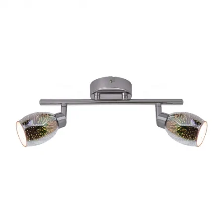 Lampy-sufitowe - lampa regulowana listwa chromowana etna efekt 3d g9 2i 03260 ideus 