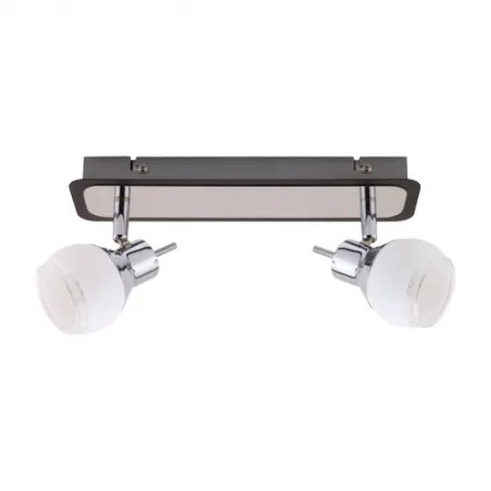 Lampy-sufitowe - podwójny kinkiet chrom 2x40w 2x590lm epos g9 2l 02778 ideus 