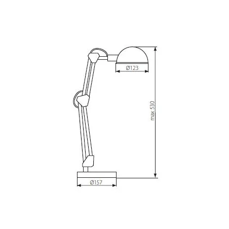 Lampki-biurkowe - lampka biurkowa led w kolorze białym e14 40w pixa kt-40-w kanlux 