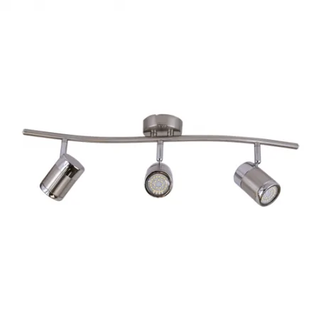 Lampy-sufitowe - oprawa ścienno-sufitowa kinkiet potrójna gu10 3x35w chrom olaf 03257 ideus 