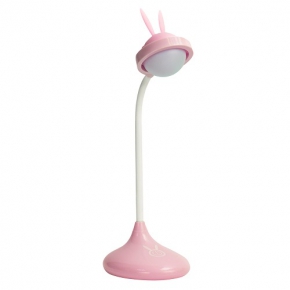 Oswietlenie-do-pokoju-dzieciecego - różowa lampka biurkowa led dla dziecka królik 3000k/6500k rabbit led 313010 polux 