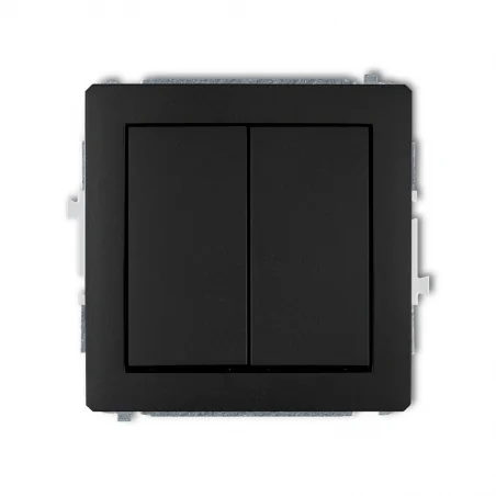 Wylaczniki-podwojne - mechanizm łącznika zwiernego świecznikowego czarny mat 12dwp-44.1 deco karlik 