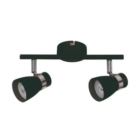 Lampy-sufitowe - czarna oprawa ścienno-sufitowa gu10 2x35w enali el-2i b 28763 kanlux 