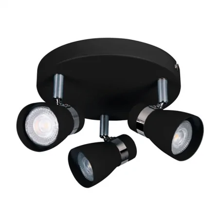 Lampy-sufitowe - oprawa ścienno-sufitowa potrójna czarna 3x35w gu10 enali el-30 b 28765 kanlux 