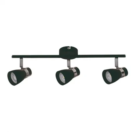 Lampy-sufitowe - lampa ścienno-sufitowa czarna potrójna gu10 3x35w enali el-3i b 28767 kanlux 