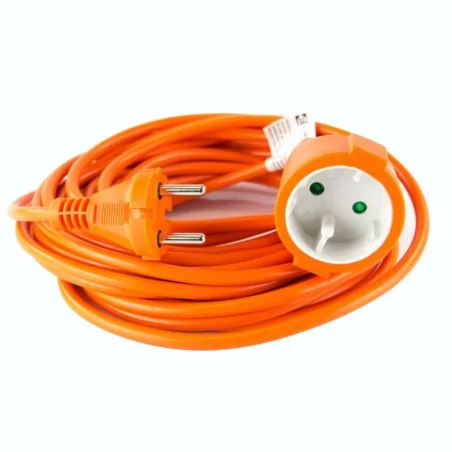 Przedluzacze-elektryczne - przedłużacz ogrodowy 2×1 mm 1 gniazdo 10m pomarańczowy p01310 emos - 1901011001 