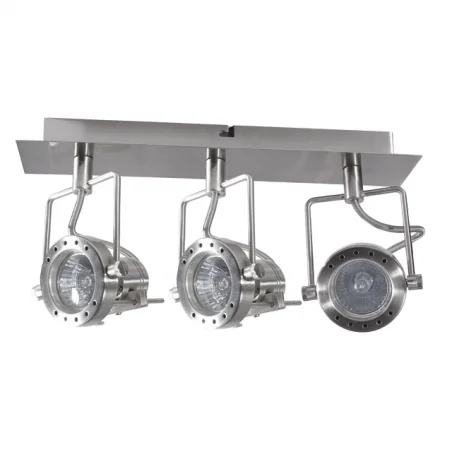 Lampy-sufitowe - oprawa ścienno-sufitowa potrójna matowy chrom 3x50w gu10 sonda el-3j 04797 kanlux 