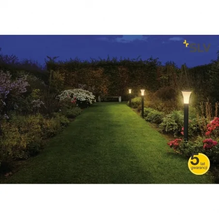 Lampy-ogrodowe-stojace - lampa stojąca do ogrodu szary kamień 24w 108cm ip55 alpa cone 100 228925 spotline 