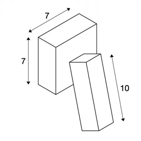 Kinkiety-do-salonu - lampa ścienna stix led biała 1x3w 3000k slv 