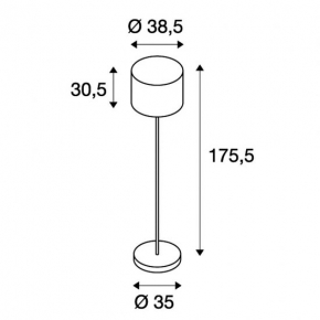 Lampy-ogrodowe-stojace - lampa ogrodowa adegan manila sl antracyt granit e27 max 24w ip44 slv 