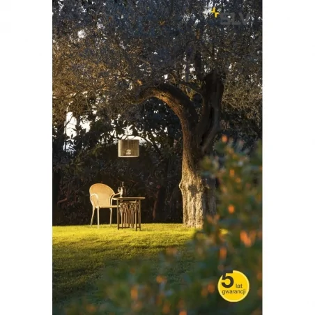 Lampy-ogrodowe-wiszace - wisząca lampa ogrodowa adegan manila okrągła antracyt max 24w slv 